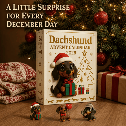 🔥🎁2026 Dachshund Advent Calendar Blind Box - 3D Models💕🐶