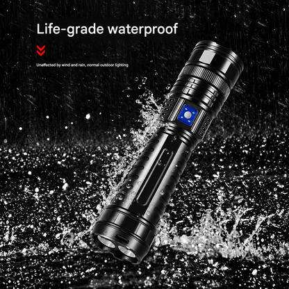 Portable Strong Flashlight Power Bank - USB Port
