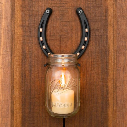 Handmade Horseshoe Mason Jar Holder Collection (📦Buy 2 Free Shipping)