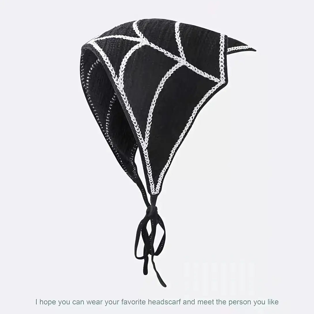 Spiderweb Halloween headscarf