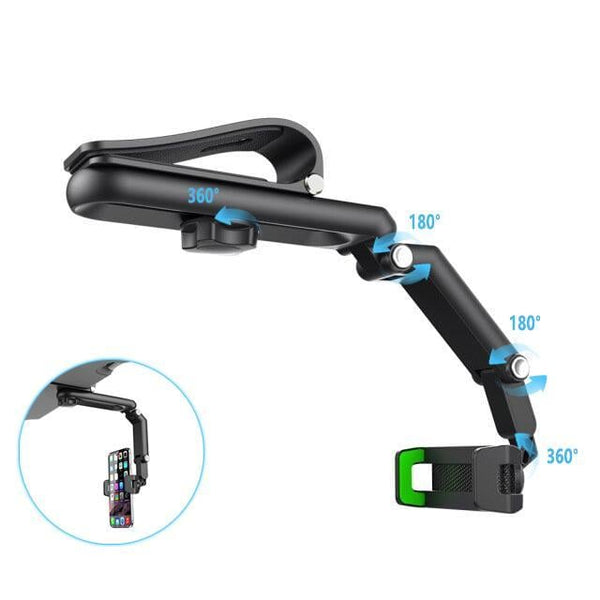 New 1080° multi-functional sun visor universal 360° rotating phone holder