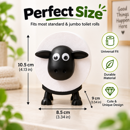 🐑 2 Pcs Sheep Toilet Roll Holder – Cute Farmhouse Bathroom Tissue Dispenser