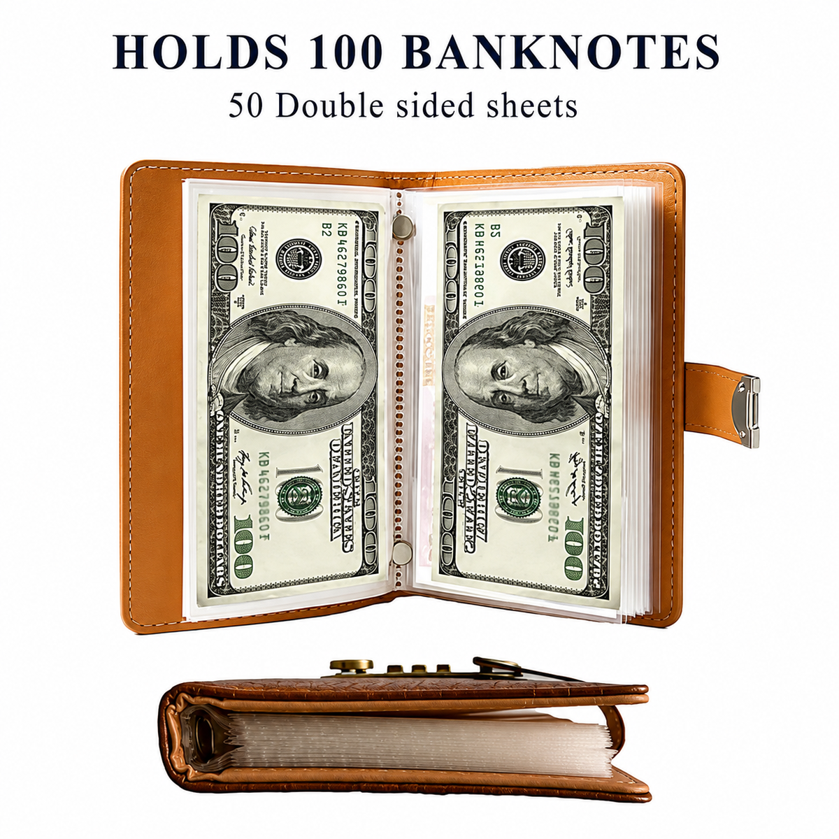 🧧100 Transparent Pocket Currency Collectors Album