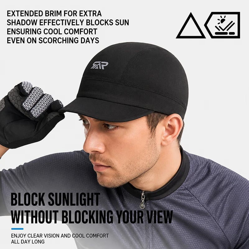 💯Quick-Dry Breathable Helmet Liner Sun Visor Skull Cycling Cap