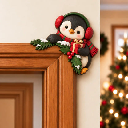💯Christmas Peekaboo Door Frame Corner Decor丨Size: 20 cm