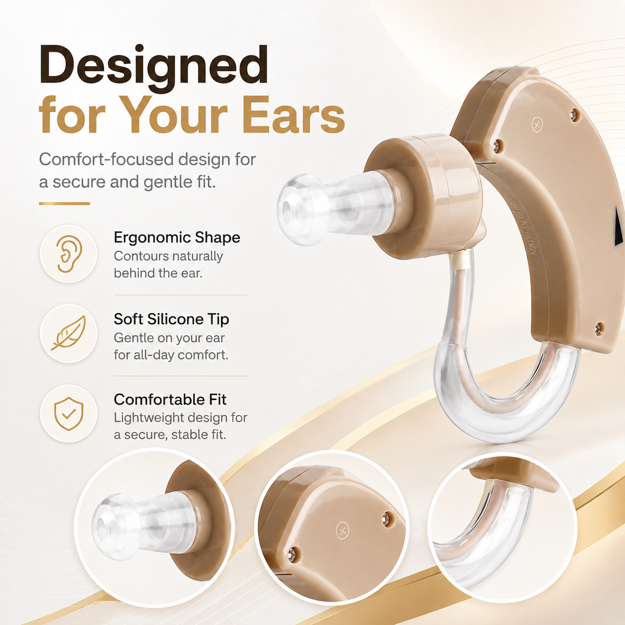 Earsight enhancement devices suitable for middle-aged and elderly people