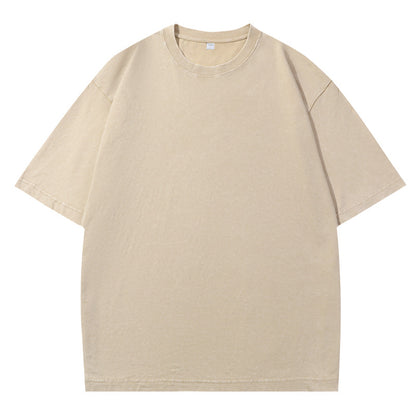 👕 Distressed Washed Cotton Tees – Breathable, Oversized & Unisex ✨