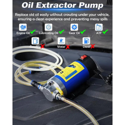 Hot Sale!🔥12V 100W Efficient Self-Priming Oil Pump, Powerful Electric Fuel Transfer Pump