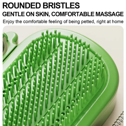 3-in-1 Soft Plastic Cat Corner Groomer with Catnip - Grooming Supplies