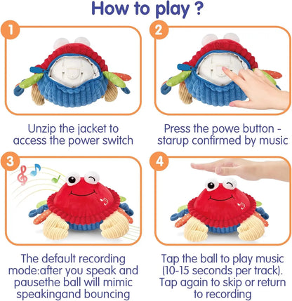 🦀🦀Crawl, Dance & Play – The Interactive Musical Crab That Keeps Little Ones Smiling