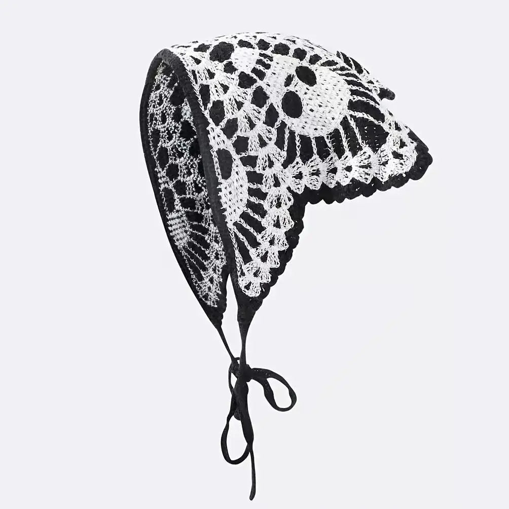 Skull crochet Halloween scarf