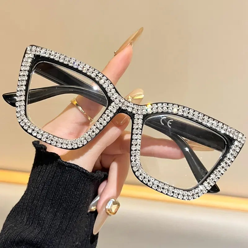 🔥Best Seller- 🐱Cat Eye Anti-Blue Light Reading Glasses 💎Diamond Inlaid