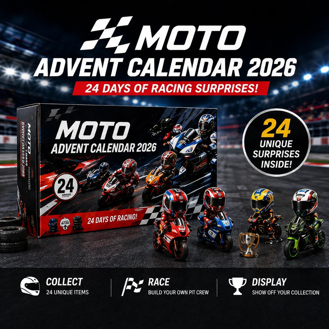 🏍️2026 MOTO Racing Advent Calendar – 24 Days of Motorcycle Racing Surprises