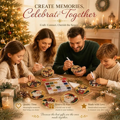 🔥🎁6Pcs/12Pcs Christmas DIY Diamond Painting Ornaments Kit, Xmas Tree Hanging Pendant🎄