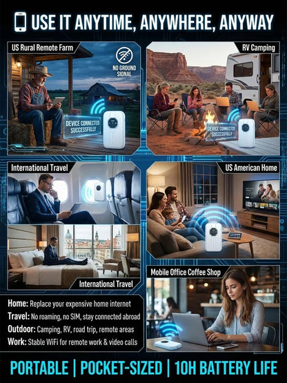 🎁This Week's Special Price $37.99-- Power on and use All-network portable wifi