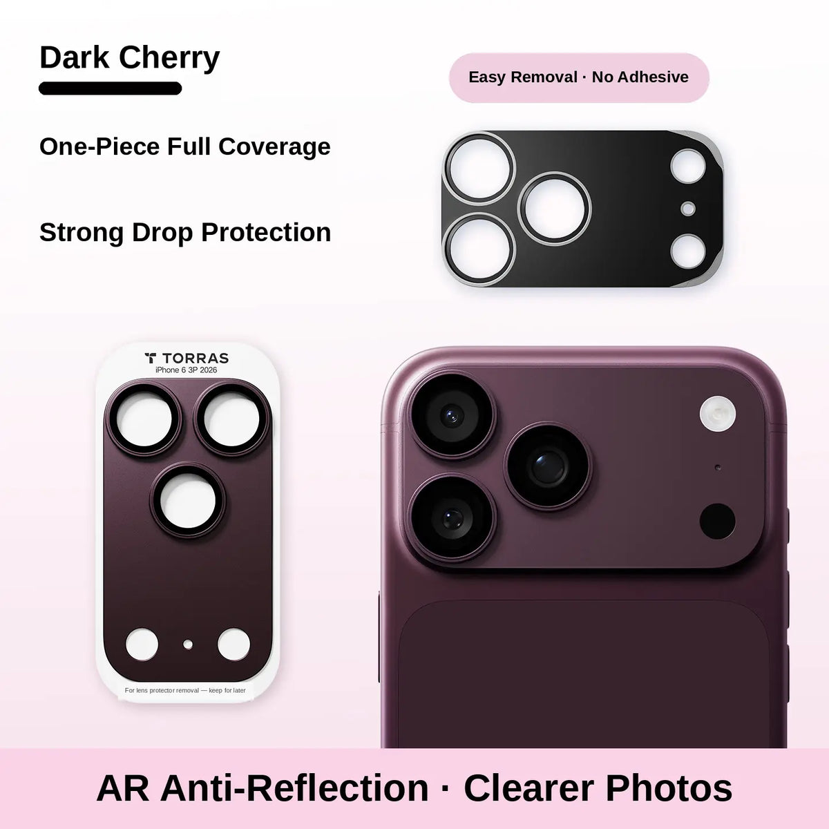 iPhone 18 Camera Lens Protector — Full-Coverage 9H+ Glass Protection