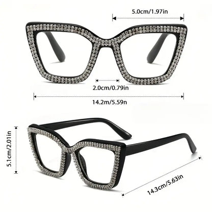 🔥Best Seller- 🐱Cat Eye Anti-Blue Light Reading Glasses 💎Diamond Inlaid