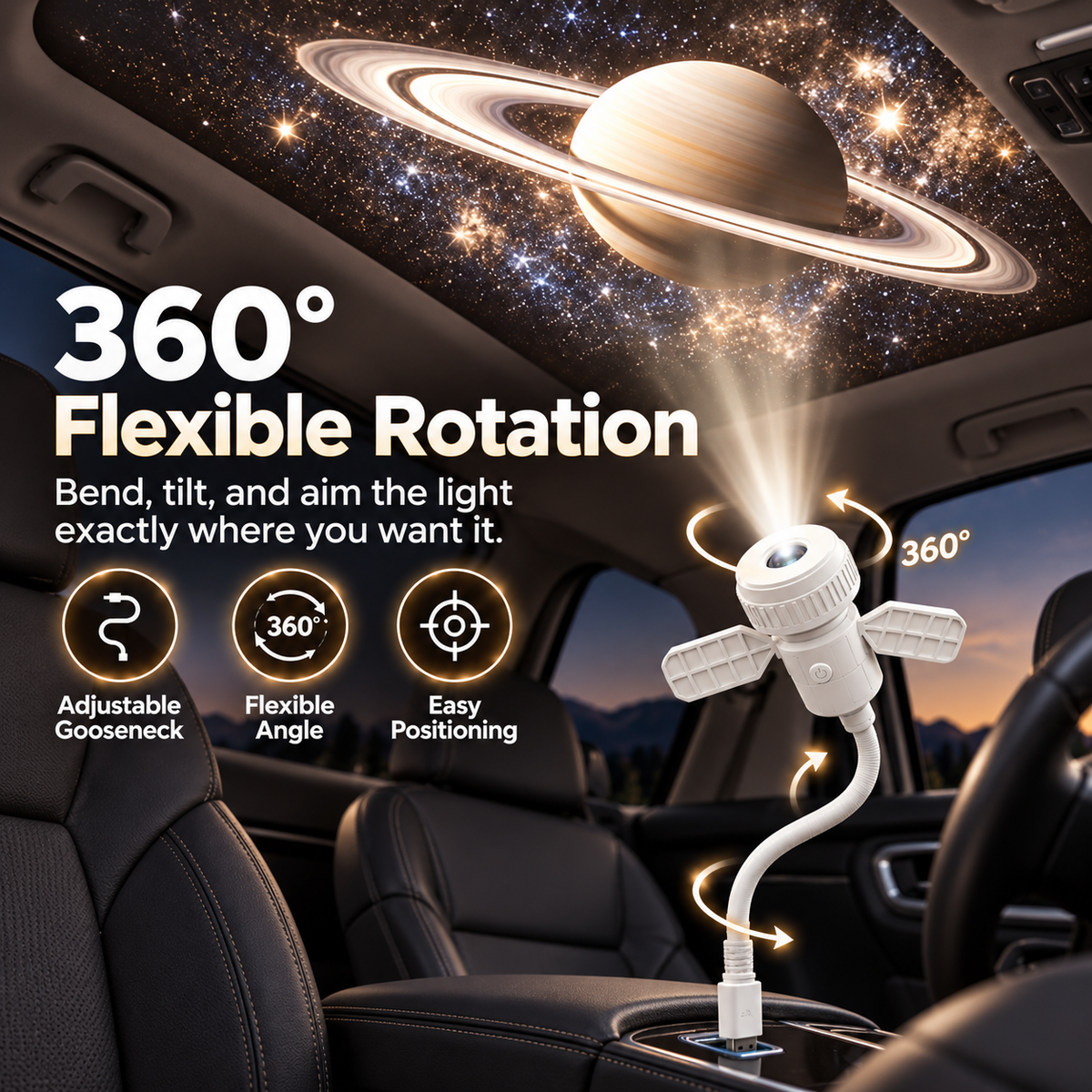 7-Pattern Star Projector Night Light – USB Galaxy Ceiling Lamp for Bedroom