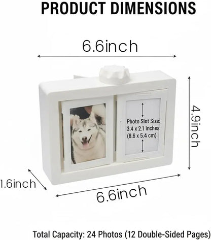 Spin Through Your Favorite Memories – A Modern Rotating Photo Display for 24 Special Moments