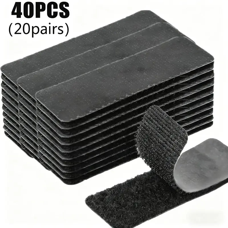 💪 Heavy-Duty Reusable Hook & Loop Strips – Water-Resistant Self-Adhesive Double-Sided Fasteners | Strong, Secure & Easy to Use