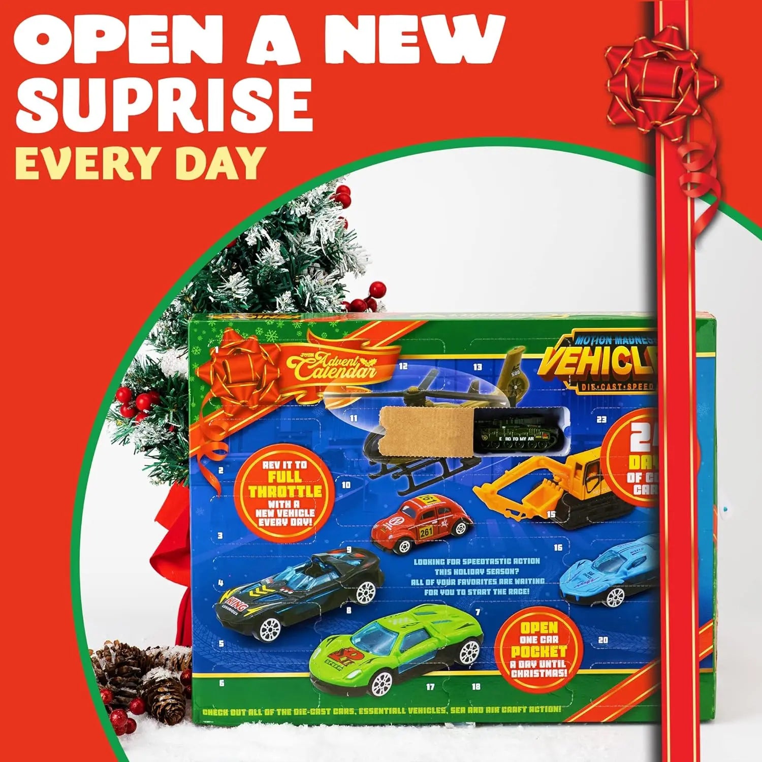 🔥Limited Time 50% OFF🔥 2026 Christmas Car Advent Calendar – 24 Surprises Before Christmas
