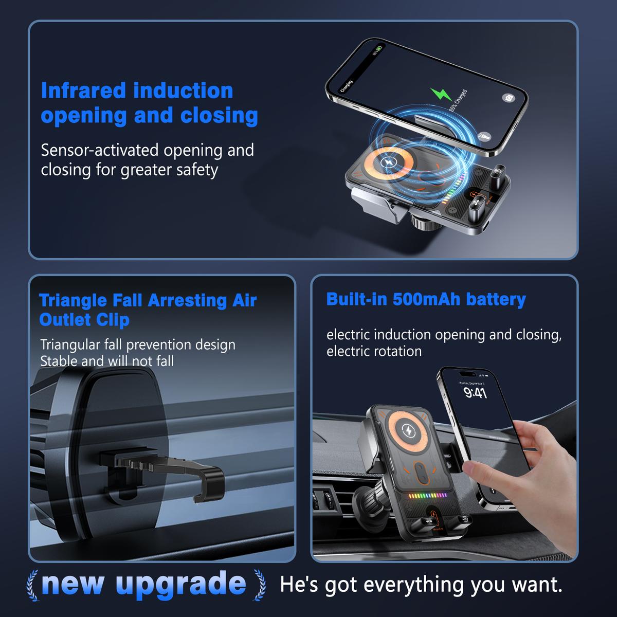 2026 New Cool Car Wireless Fast Charging Holder: Drive Smarter, Charge Faster 🚗🔋✨
