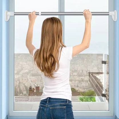 🪟✨ sohochic Adjustable Tension Curtain Rod – No-Drill Telescoping Design for Windows, Bathrooms & Closets 🏠