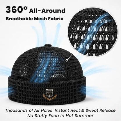 Men's 3-Pack Feather-Soft Blended Yarns Mesh Netting Beanies