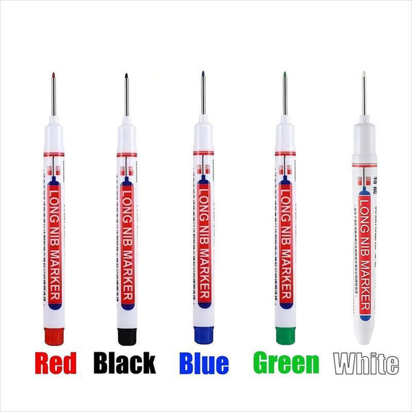 Extended Tip Marker Pen, Quick Dry Ink For Deep Hole Marking🎯
