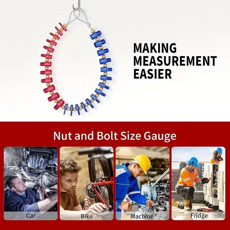 Stop Guessing Bolt Sizes – The Detachable Thread Gauge Every Toolbox Needs