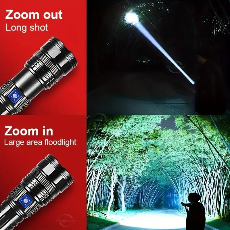 2-in-1 Portable Strong Flashlight Power Bank