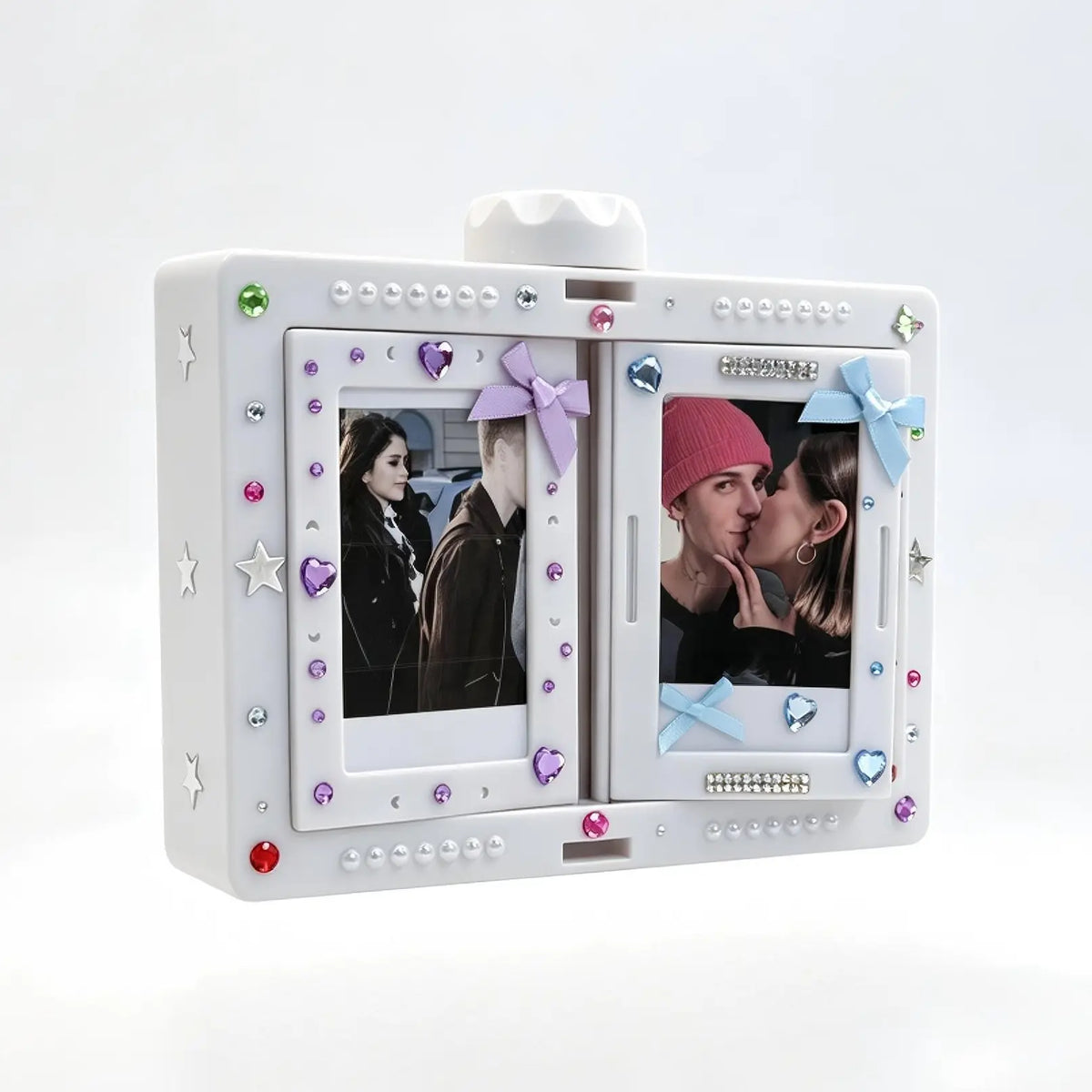 Spin Through Your Favorite Memories – A Modern Rotating Photo Display for 24 Special Moments
