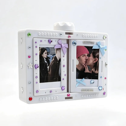 Spin Through Your Favorite Memories – A Modern Rotating Photo Display for 24 Special Moments