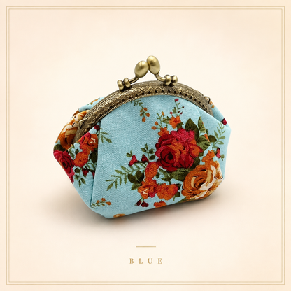 🌸 Cute Vintage Floral Coin Purse for Women 👛
