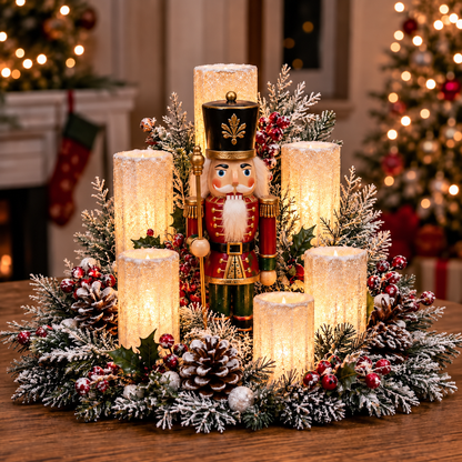 🎅🎄 Christmas Santa Table Centerpiece – Festive Winter Holiday Decor！！！✨