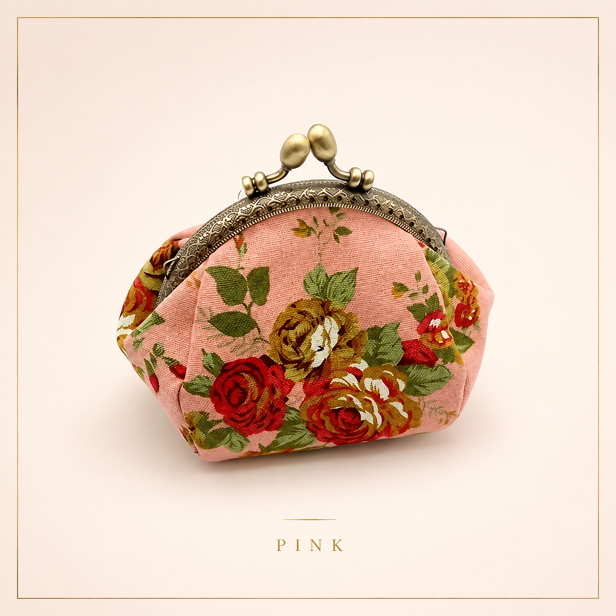 🌸 Cute Vintage Floral Coin Purse for Women 👛