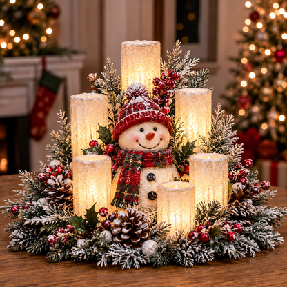 🎅🎄 Christmas Santa Table Centerpiece – Festive Winter Holiday Decor！！！✨