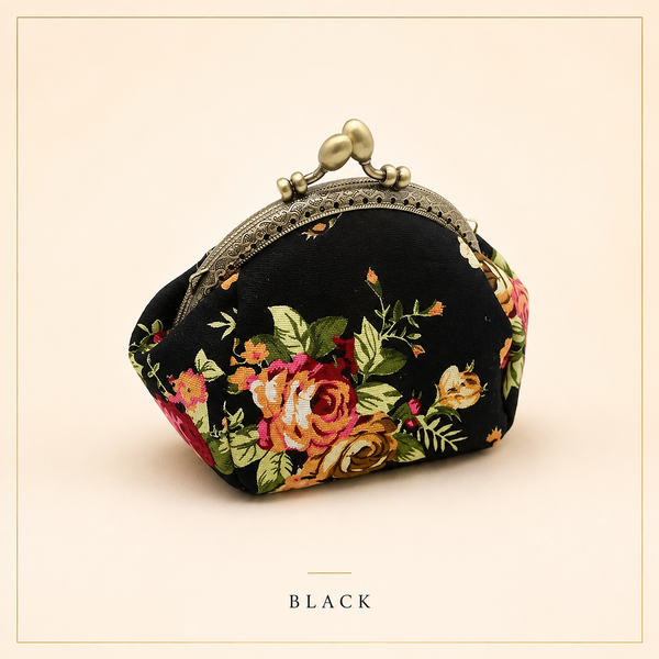 🌸 Cute Vintage Floral Coin Purse for Women 👛