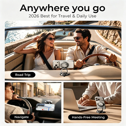 Car Phone Holder for Magsafe 360 Adjustable Vacuum Magnetic Phone Holder for Car