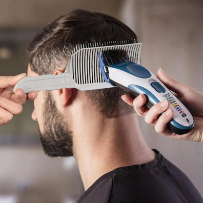 🔥 Limited-Time 49% OFF✂️ 4-Piece Home Haircut Guide Kit | Adjustable Silicone Clipper Band for Fades & Edge
