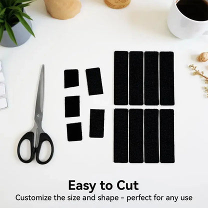 💪 Heavy-Duty Reusable Hook & Loop Strips – Water-Resistant Self-Adhesive Double-Sided Fasteners | Strong, Secure & Easy to Use