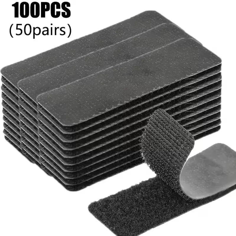 💪 Heavy-Duty Reusable Hook & Loop Strips – Water-Resistant Self-Adhesive Double-Sided Fasteners | Strong, Secure & Easy to Use