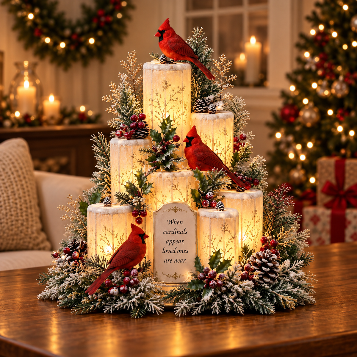 🎅🎄 Christmas Santa Table Centerpiece – Festive Winter Holiday Decor！！！✨