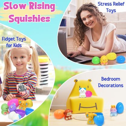 💥Hot-selling- Easter Eggs Prefilled Slow Rising Squishy Toys