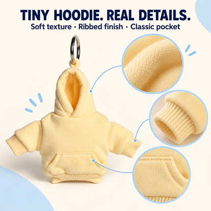 🧥🔑 Hoodie Keychain | Miniature Stress Ball Hoodie Clip-On Keychain Charm 😌✨✨