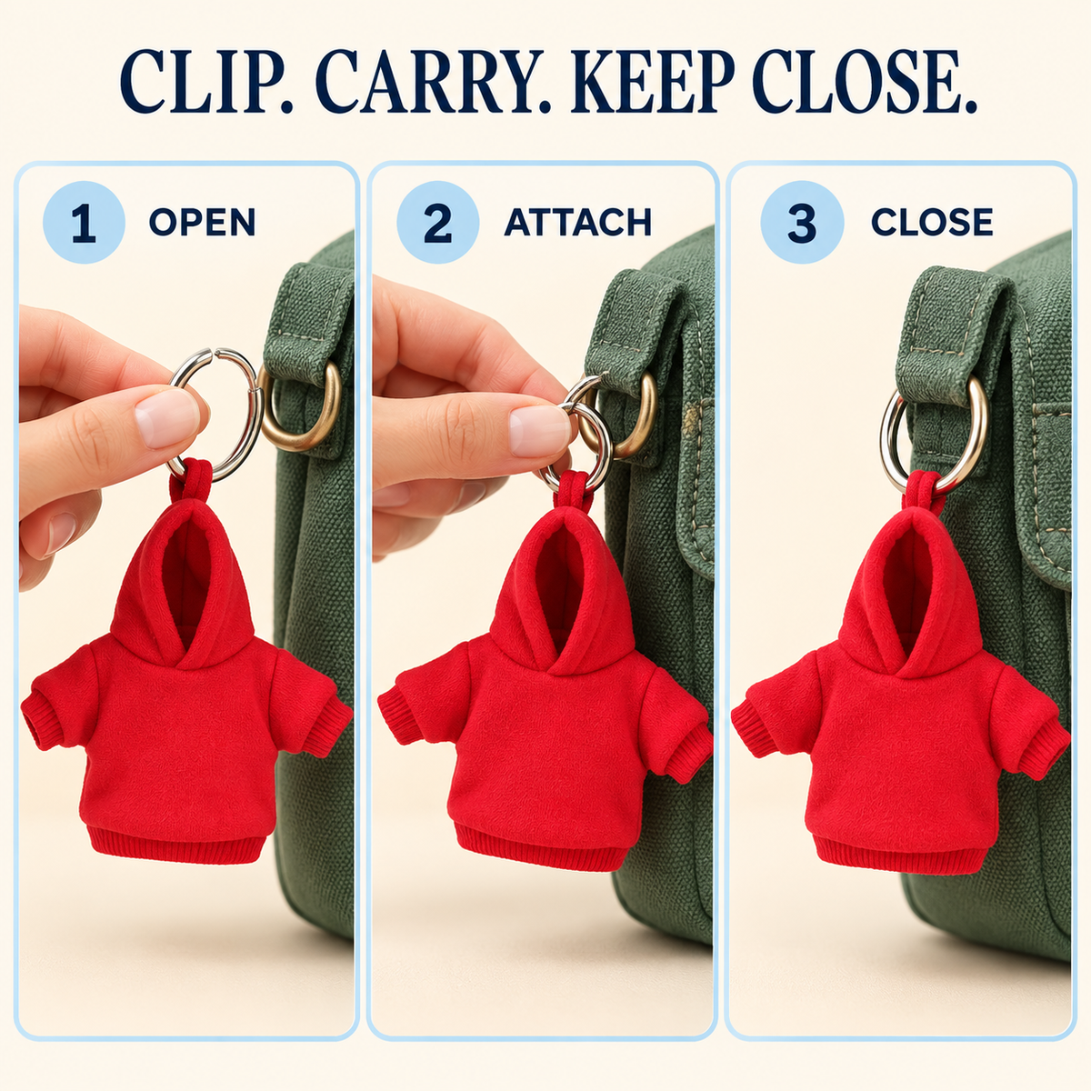 🧥🔑 Hoodie Keychain | Miniature Stress Ball Hoodie Clip-On Keychain Charm 😌✨✨