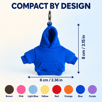 🧥🔑 Hoodie Keychain | Miniature Stress Ball Hoodie Clip-On Keychain Charm 😌✨✨