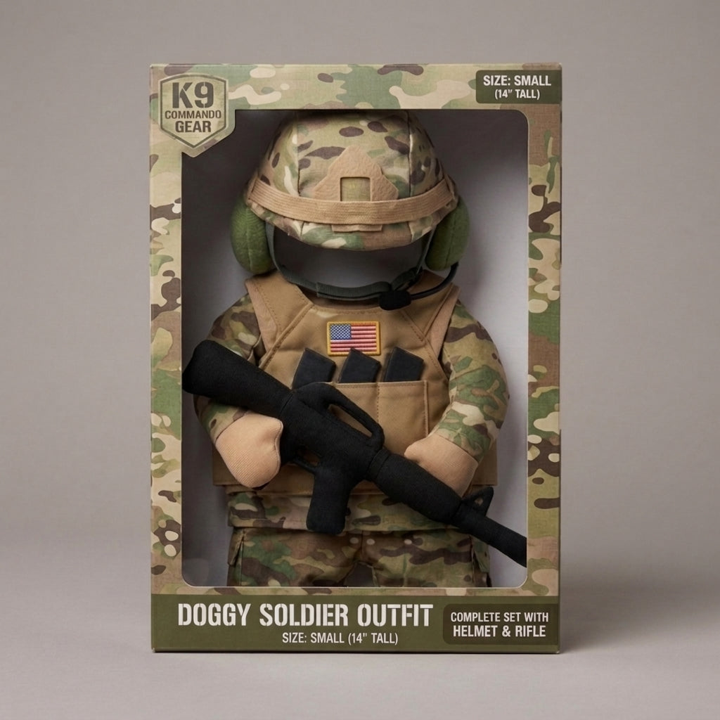 🔥 50% OFF🪖Pet Tactical Soldier Uniform – Military Style Dog Costume