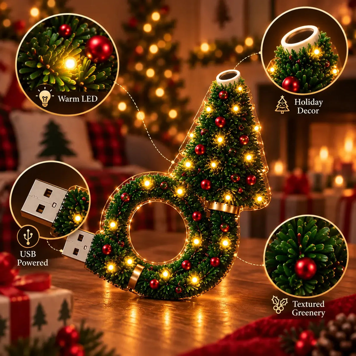 🎁Christmas Ceiling Projection Light – 6 Magical Holiday Designs In One Lamp