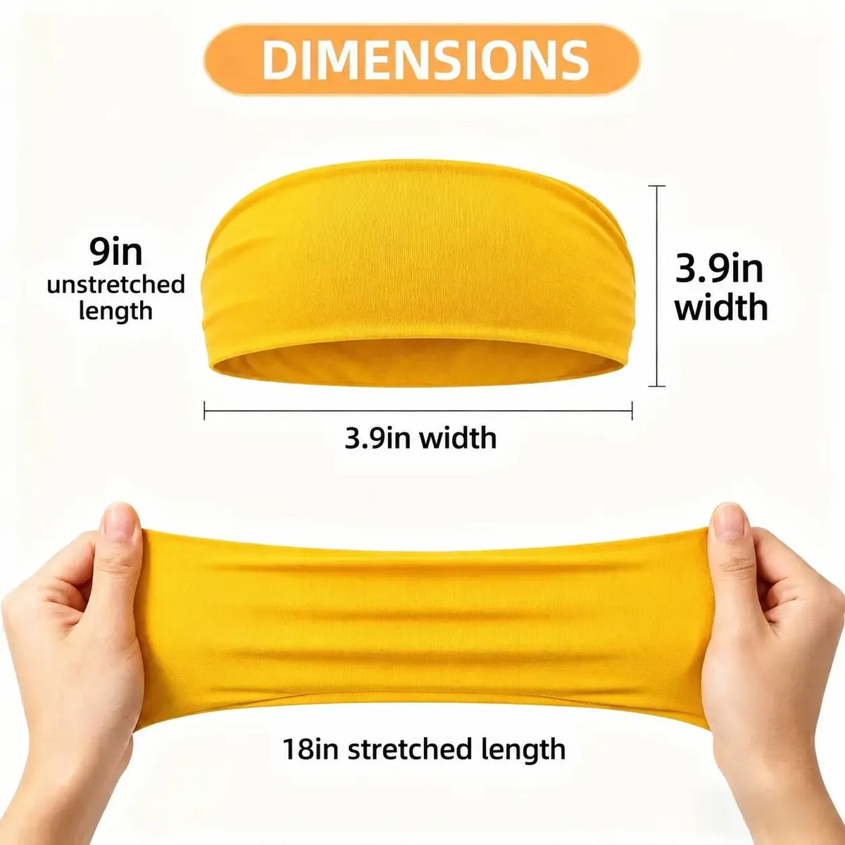 Women's Universal 6-Pack No-Slip Elastic Fashion Headband Set